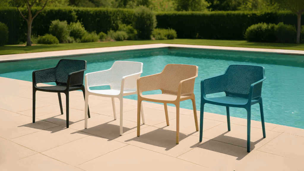 Silla tipo butaca con aboyabrazos moderna y cómoda sala comedor exterior jardín nardi net